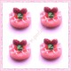  3 cabochons gateau en résine 1,6cm