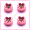  3 cabochons gateau en résine 1,6cm