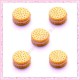  3 cabochons en résine biscuit à&nbsp;la crème 1,3cm