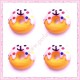  3 cabochons en résine donuts kawaii 2,2cm