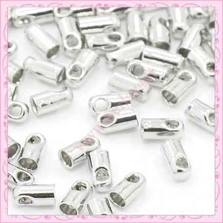 50 embout à cordon argenté