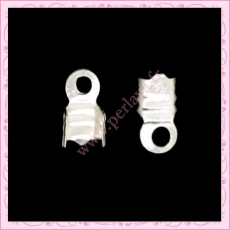 50 embout à cordon argenté