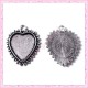  4 supports pendentif coeur de 20mm