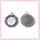  4 supports pendentif rond de 18mm