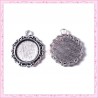  4 supports pendentif rond de 18mm