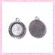  4 supports pendentif rond de 18mm
