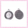  4 supports pendentif rond de 18mm