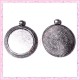  4 supports pendentif rond de 25mm