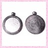  4 supports pendentif rond de 25mm