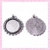 4 supports pendentif rond de 25mm