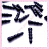 80 plugs anti-poussière noir en plastique 17mm
