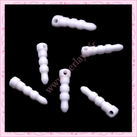 80 plugs anti-poussière blanc anti-poussière en plastique 17mm