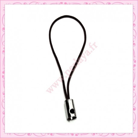 100 straps pour portable dragonne noires 4.5cm