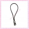 100 straps pour portable dragonne noires 4.5cm