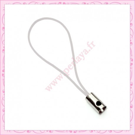 Lot de 100 attaches portable dragonne blanches