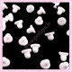 100 bouchons pour boucle d'oreille 6mm en plastique