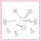 200 clous pour boucle d'oreille 6mm + 200 bouchons en cadeaux