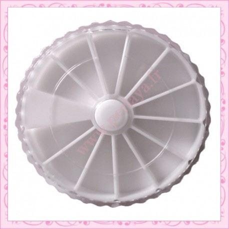 Lot de 3 petites boîtes de rangement carrousel 6,5cm