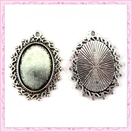 Lot de 4 supports pour cabochons de 30x38mm