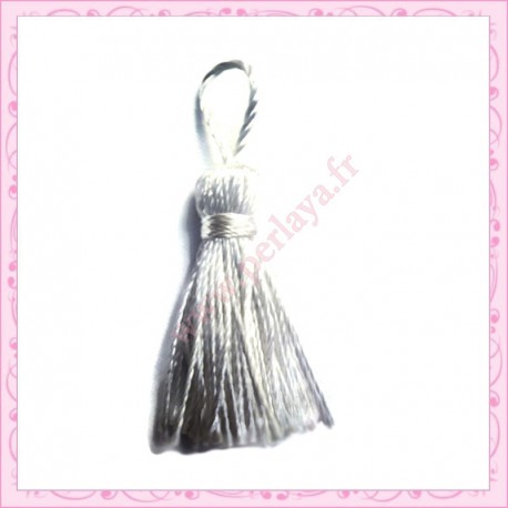 lot de 5 pompons blanc