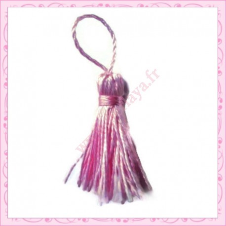 lot de 5 pompons rose