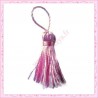 lot de 5 pompons rose