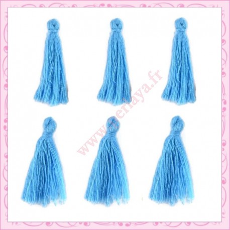 Lot de 20 pompons vert turquoise 3cm