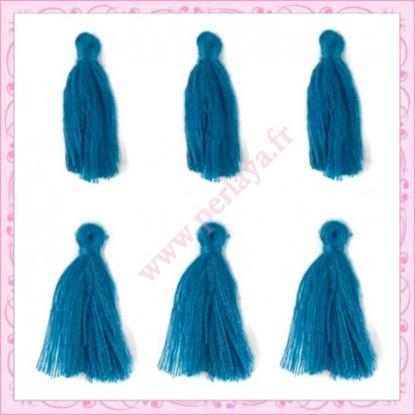 Lot de 20 pompons bleu 3cm