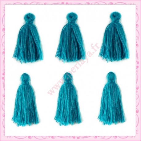 Lot de 20 pompons bleu 3cm