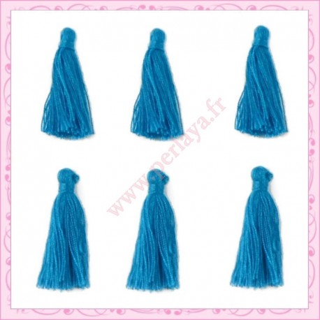 Lot de 20 pompons bleu 3cm