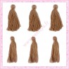  20 pompons marron 3cm