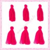  20 pompons rose fushia 3cm