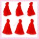 Lot de 20 pompons rouge 3cm