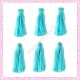  20 pompons vert turquoise 3cm