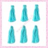  20 pompons vert turquoise 3cm