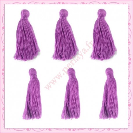Lot de 20 pompons violet 3cm