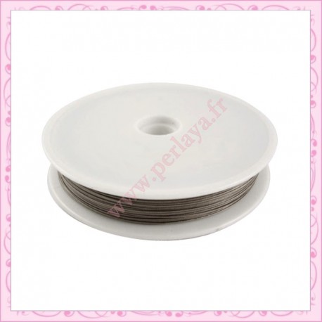 50 mètres de fil cablé 0.45mm gris
