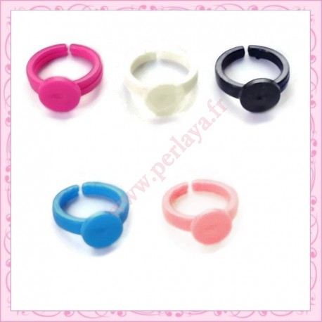 Lot de 50 supports de bagues pour enfant en plastique