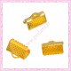 Lot de 50 griffes pour ruban dorés 10mm