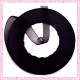45 mètres de ruban organza 10mm noir