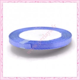 20 mètres de ruban satin 6mm bleu