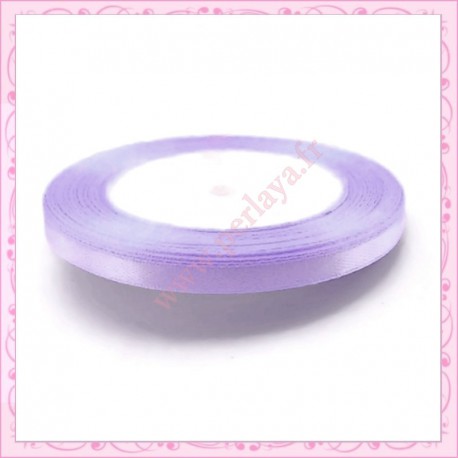 20 mètres de ruban satin 6mm violet