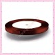 20 mètres de ruban satin 6mm marron chocolat