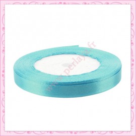 20 mètres de ruban satin 10mm bleu