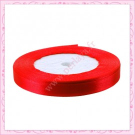 20 mètres de ruban satin 10mm rouge