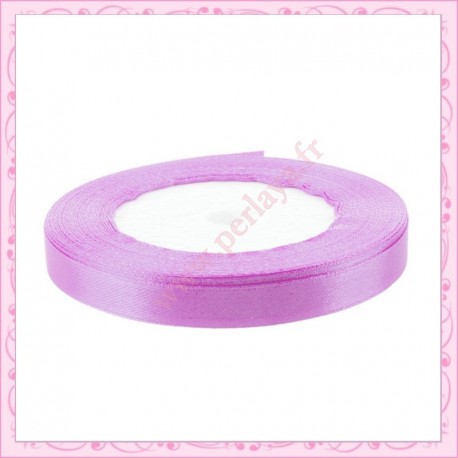 20 mètres de ruban satin 10mm violet