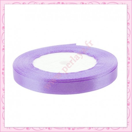 20 mètres de ruban satin 10mm violet