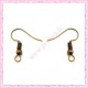  400 crochets bronze pour boucle d'oreille