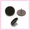  10 clous pour boucle d'oreille bronze avec support de 16mm