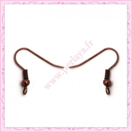 Lot de 300 crochets pour boucle d'oreille cuivrés